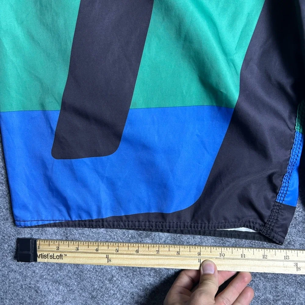 Rip Curl Board Shorts Colorblock Geometric Skater Surf Y2K Mens Size 36